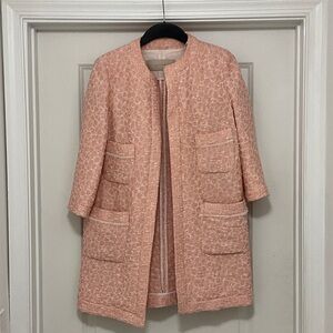 Zara Textured Pink Blazer Coat